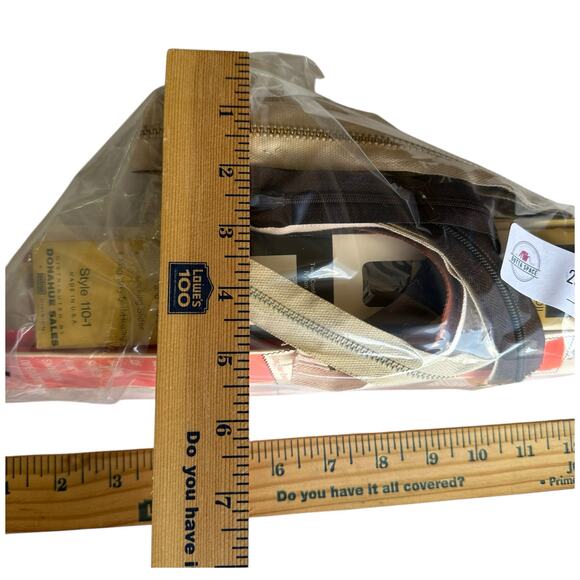 Vintage Brown Zippers LOT of 25 Various Styles and Sizes - Picture 8 of 9